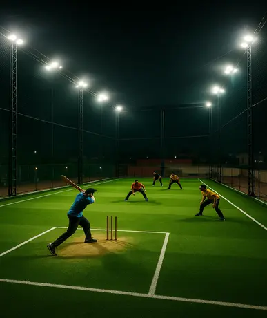 Box Cricket Setup by Shalini Safety Solutions