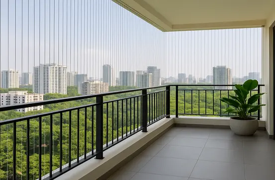 Shalini Safety Solutions Balcony Invisible Grills