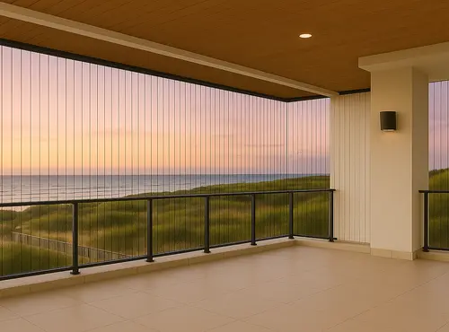 Shalini Safety Solutions Premium Balcony Invisible Grills